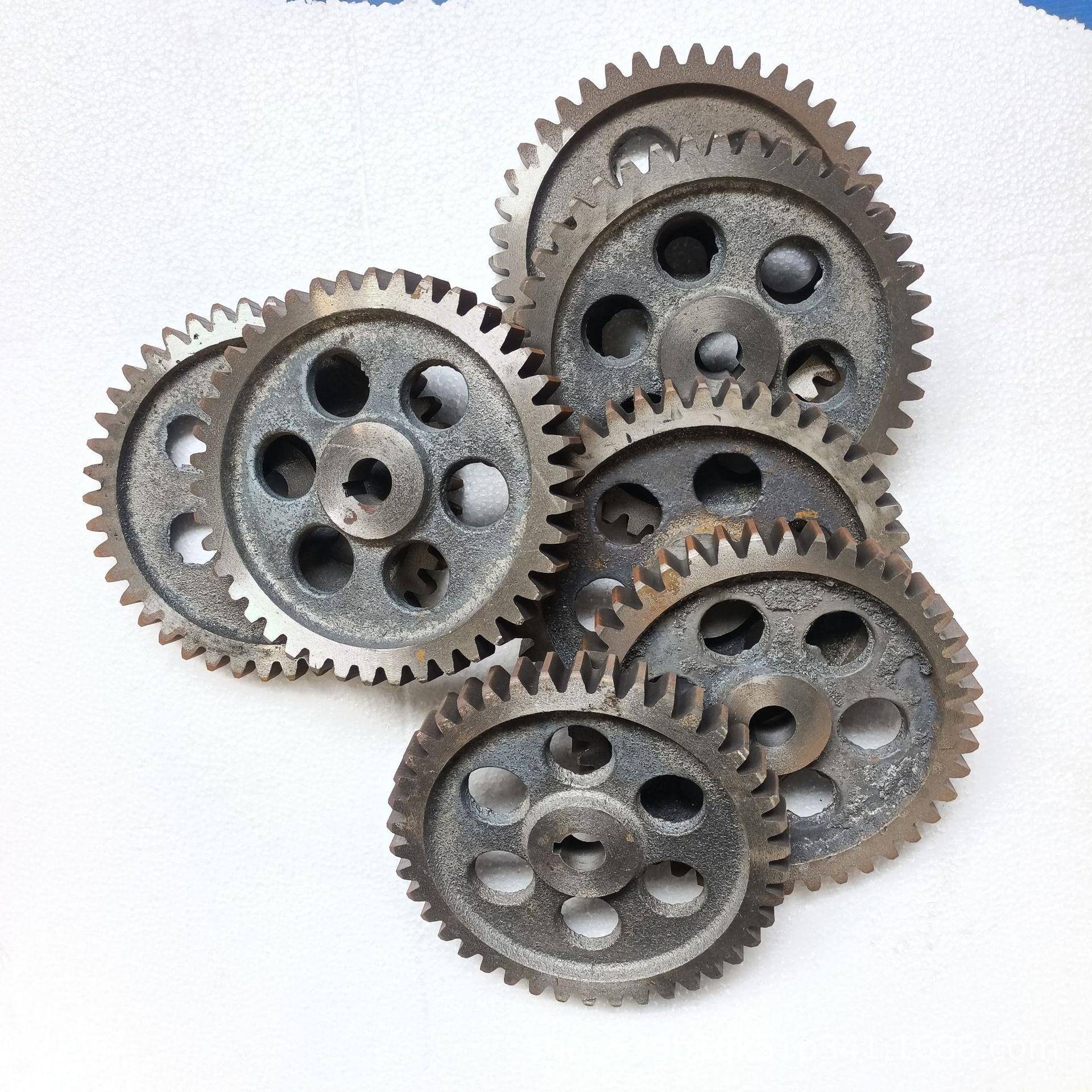 电化镀滚桶筒笼篮配件铸铁驱动齿轮4模42齿外径175厚22mm孔20mm