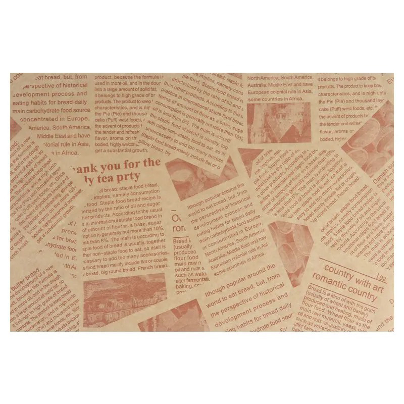 吸油纸食物专用油炸小吃防油纸隔油纸烘焙油纸面包垫盘纸垫纸商用