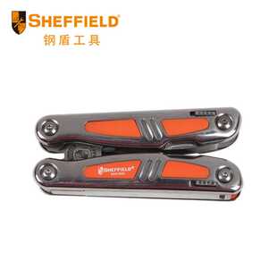 钢盾18合1不锈钢多用钳 SHEFFIELD 便携可折叠尖嘴钳S041002
