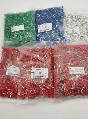 KT凯士通VE型E2508管形预绝缘端头紫铜鼻冷压接线端子E2510/E2512