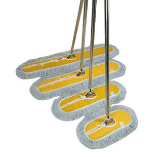 加厚帆布大堂尘推平板拖把大拖布地拖长排拖拖把60cm90cm120