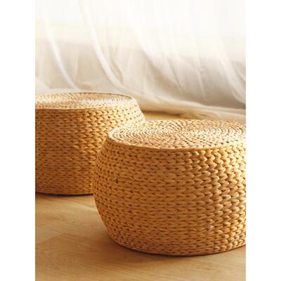 蒲草茶几坐墩加高鼓凳蒲团家用换鞋凳琴桌凳藤编矮坐凳久坐休闲凳