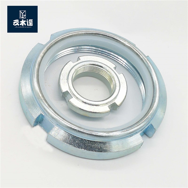 尼龙止退锁紧GUK防松自锁圆螺母帽M20M24M15M12MN36M40M45M60*2