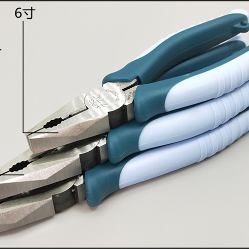 原装TTC钢丝钳TP-200HG 175 150进口平口老虎钳W 平嘴剪钳工具