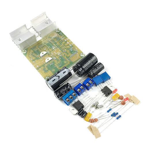 LM317+LM337正负双电源可调稳压电源板套件 负电压板 317调压散件