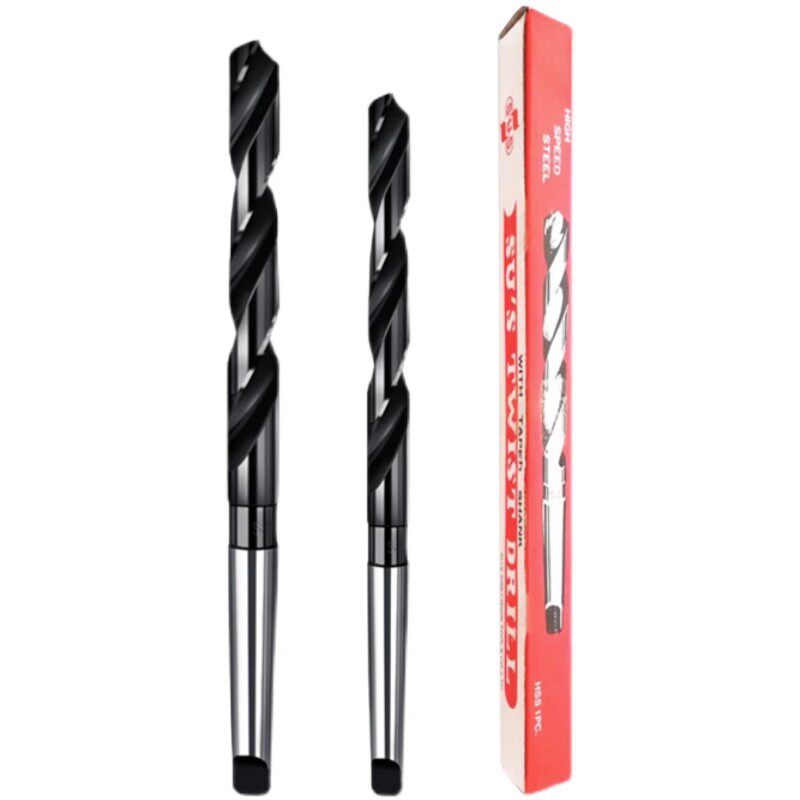 台湾进口锥柄麻花钻头莫氏斜柄钻咀13-36mm速钢直柄钻头硬度