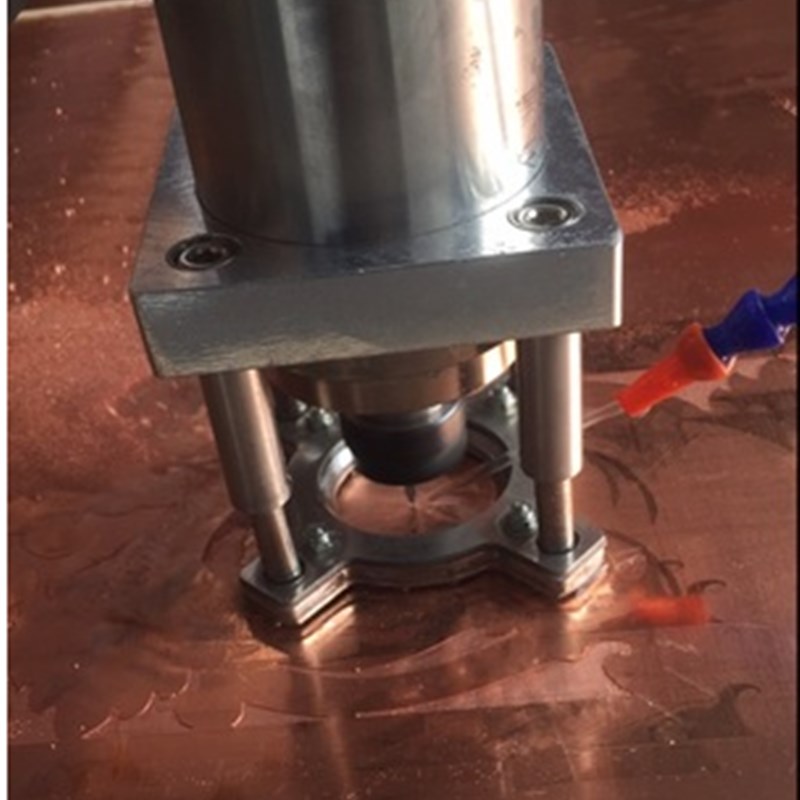 雕刻机主轴电机全自动压板器 浮动压料器直径65mm80mm100mm夹具