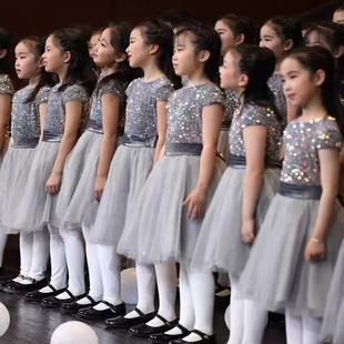 儿童合唱演出服新款小学生初中生大合唱团诗歌朗诵服装男女童表演