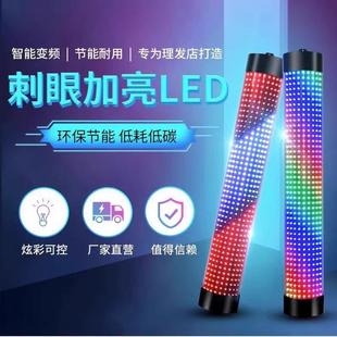 红11878理发店转灯挂墙led美发转灯全彩变色防水网节潮能超发 亮