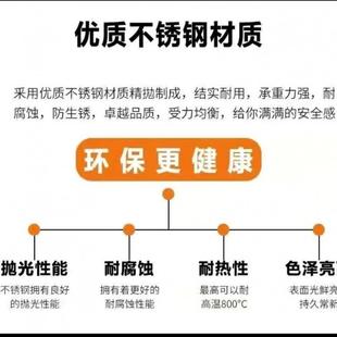 饭多能XAF档叠功摆家用圆形餐 特厚加厚不锈钢折桌子摊圆桌免安装