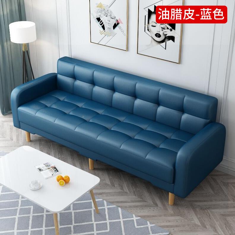厅简约棉麻布布艺沙发床两用可折303叠小户型客轻简约奢现代科技