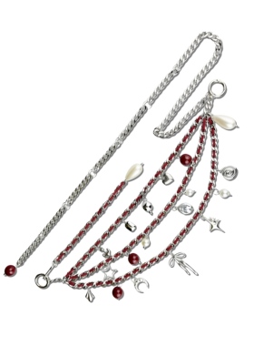 TROPHYBLING丨极繁多层红银多功能腰链