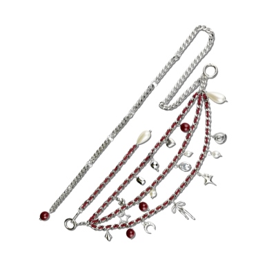 TROPHYBLING丨极繁多层红银多功能腰链