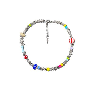 个性小众彩色赞多同款项链硅胶