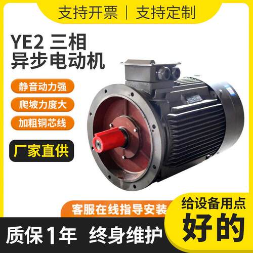 厂家供应三相异步电动机Y100L1-4-2.2三相电机380V效率散热电机