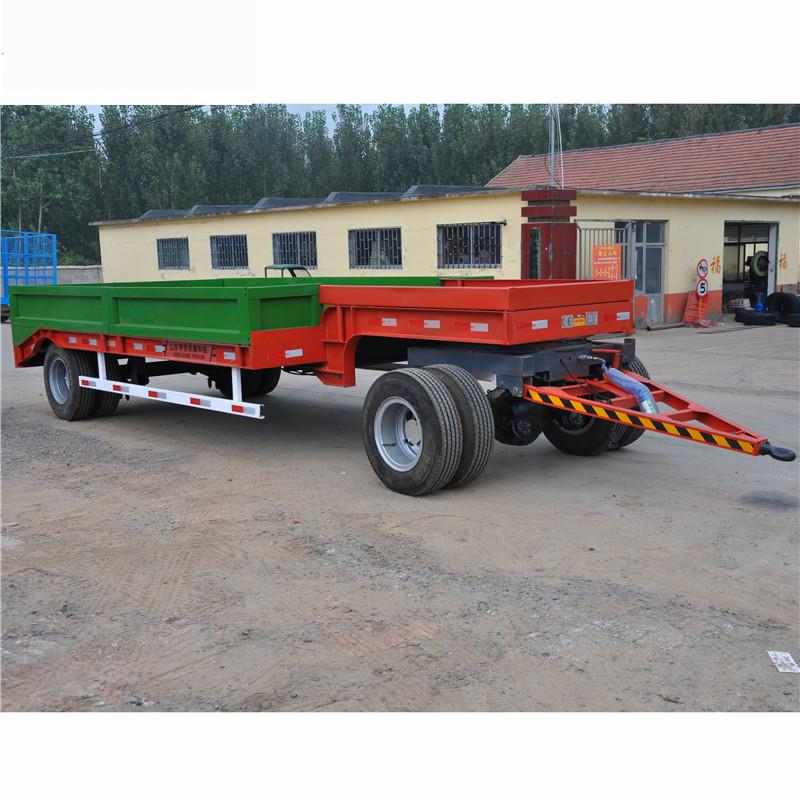 12吨挖掘机拖车钻井机转运平板拖车拖车底盘高低板牵引车