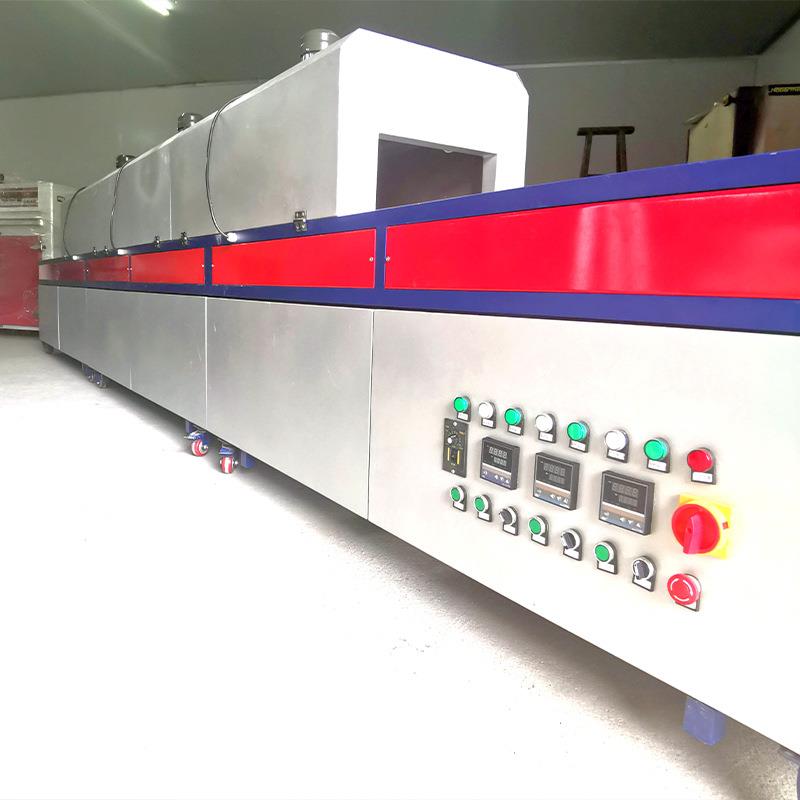 红外线IR隧道炉不锈钢网带隧道炉8米长胶水固化烘干隧道炉