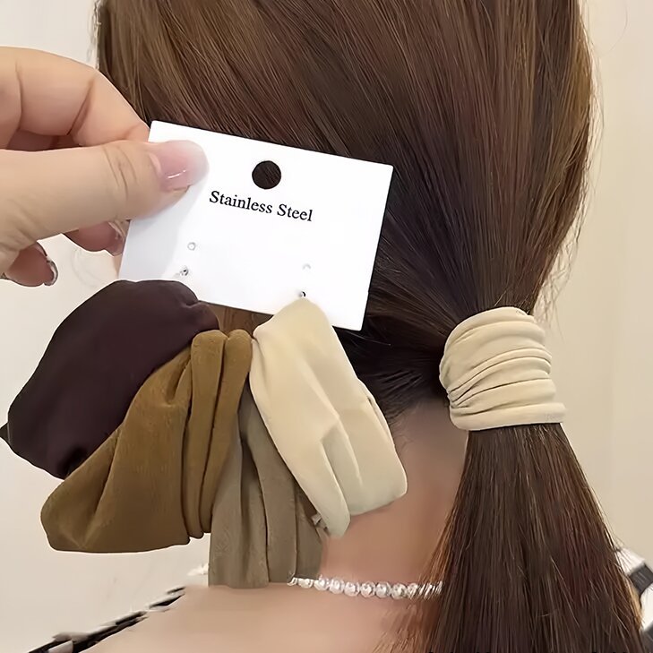 弹力超宽面膜肌头绳2024新款端皮筋女扎头发圈头饰马尾发绳