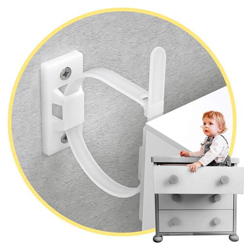 婴儿防护防尖家具锚套件防倒扣柜子防倒带衣柜家具防倒器橱柜墙锚