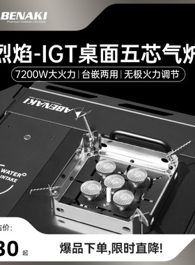 Abenaki户外IGT单元炉2025新炉头防风台嵌两用露营气炉下沉卡式炉