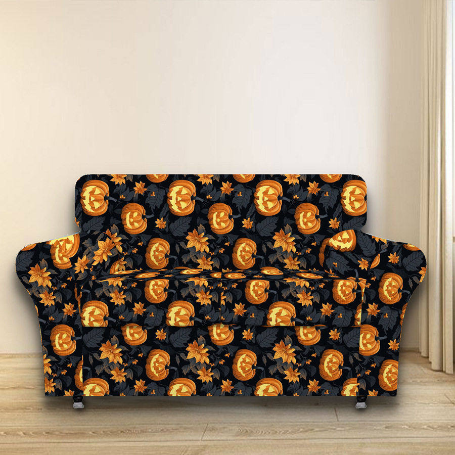 3pcs 万圣款双人沙发套家具保护沙发柔软带弹性底部适合儿童,居家布艺,沙发垫,淘宝优惠券,粉丝福利购,淘宝优惠卷