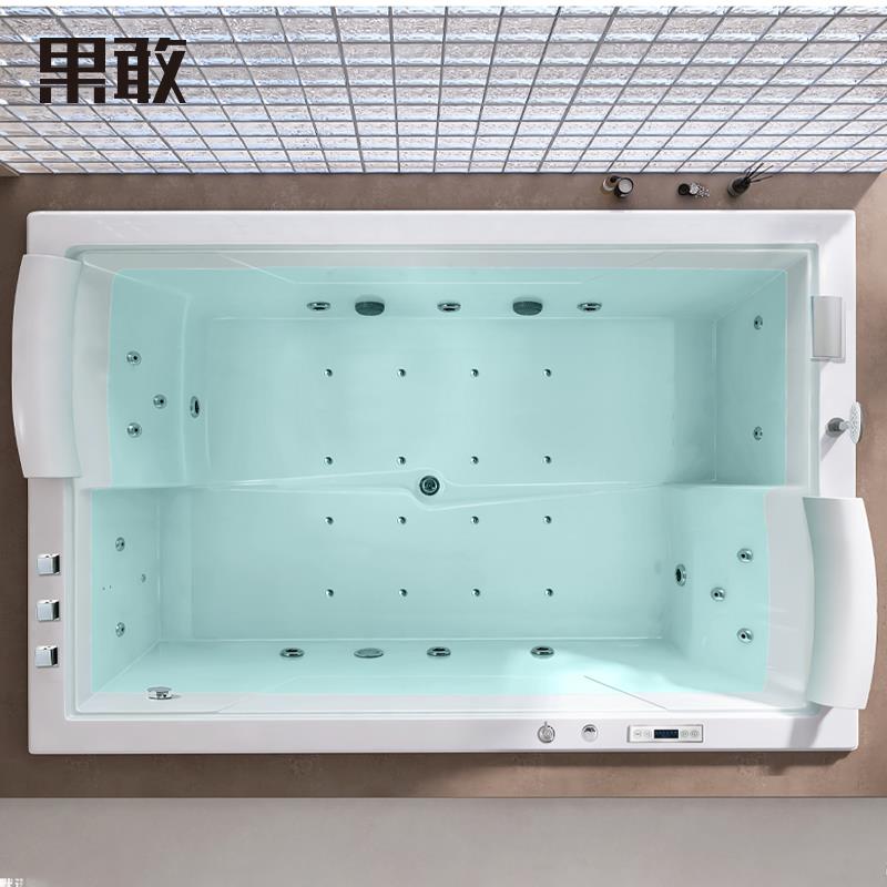 果敢双人家用别墅智能恒温加热大型瀑布户外按摩浴盆2.4米790浴缸