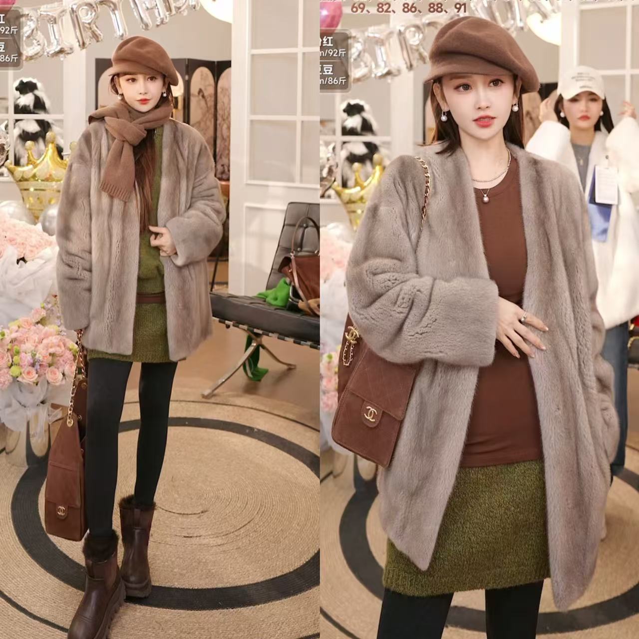 【双12宠粉节】北欧传奇进口水貂外套26818