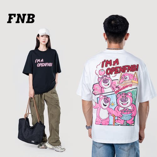 FNB美式卡通动漫印花短袖T恤