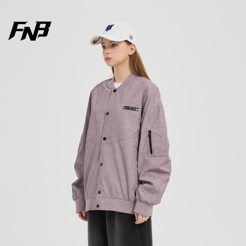 FNB潮牌棒球服男女款2025秋季美式夹克宽松百搭飞行员痞帅风外套