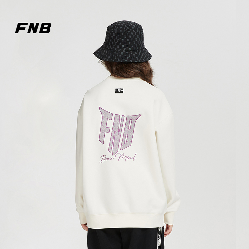 FNB美式复古圆领卫衣男女款