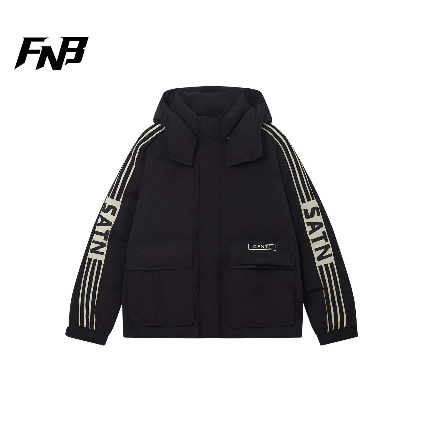 FNB羽绒服男女25秋冬新款90鸭绒连帽可拆卸立领防寒保暖短款外套,男装,羽绒服,淘宝优惠券,粉丝福利购,淘宝优惠卷