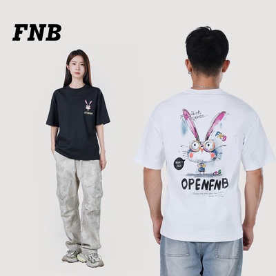 FNB美式重磅棉卡通短袖T恤
