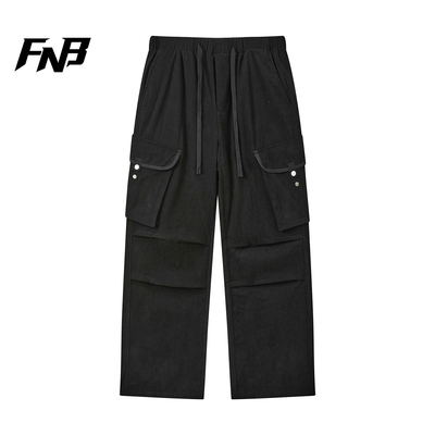 工装风多口袋休闲裤男女宽松直筒阔腿长裤户外秋冬季FNB美式高街