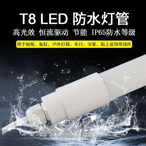 LED防水灯管超亮长条灯低压渔船鱼缸户外防爆防潮车间厂房冷库灯
