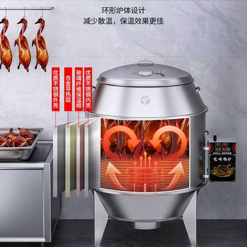 阁兰喜全自动商用电烤鸭炉烧鸡炉专用电热烤鸭炉吊炉子220v380V