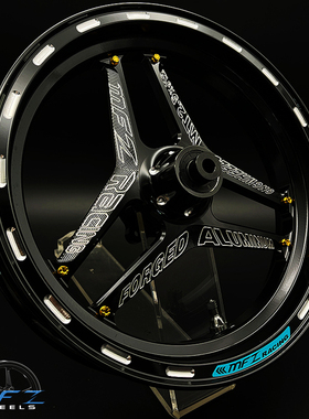 极速MFZ满天星轮毂小牛U+B U2 N1S九号H机械师C90 N70改装12寸前