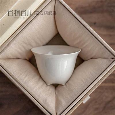 极速草木灰迷你陶瓷功夫茶小茶杯主人杯个M人闻香品茗杯茶碗客杯