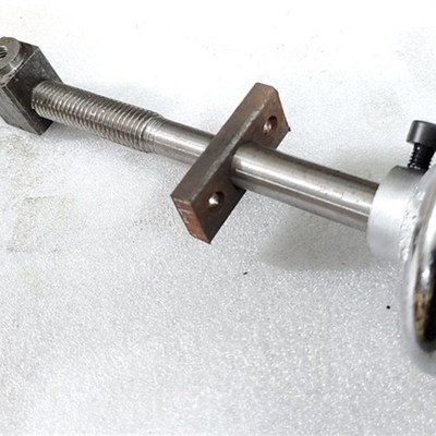 极速机台滑台丝杆螺母套件 手摇丝杆套装导轨调节 V尖牙梯形牙丝