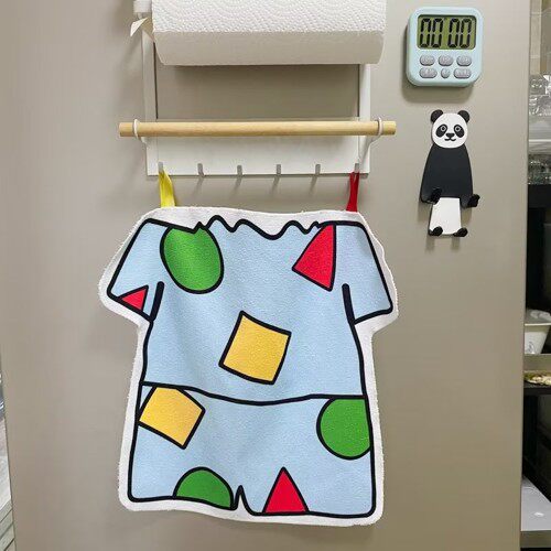 极速包邮】可爱卡通小o新厨房擦手巾挂式吸水擦手布毛巾儿童毛巾