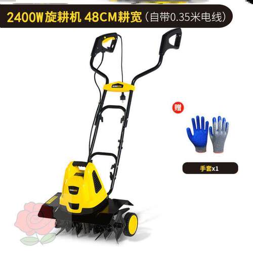 极速开垦轻便式土地电动式大棚轻巧翻地I机手扶小型农耕耕地机旋