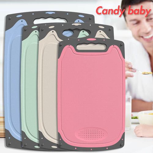 新品Wheat straw cutting board cutting board LhomeU solid woo