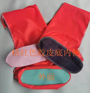 极速户外徒步沙漠防沙灌入防沙鞋套高筒靴套N不防水防沙套鞋桔红
