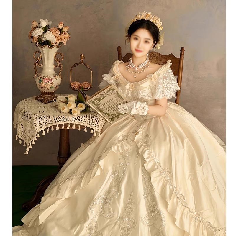 极速洛丽塔公主裙成人轻婚纱20y25新款法式影楼主题写真迎宾出门