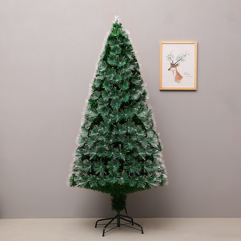 新品圣诞树1.5/m1.8米光纤树主播家用场景布置商场酒店大堂圣诞节