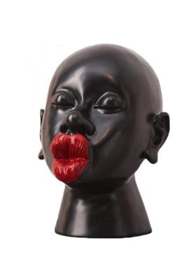 极速树脂大红唇工艺品北欧轻w奢创意家居样板房间客厅软装饰艺术