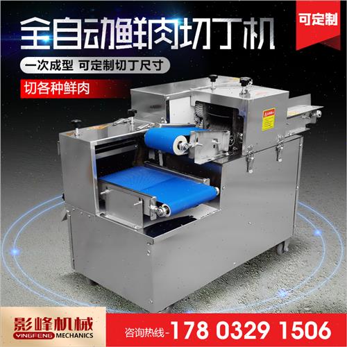 新品全自动鲜肉h切丁机商用鸡柳肉分条熟肉红烧肉切块灌肠切粒丝
