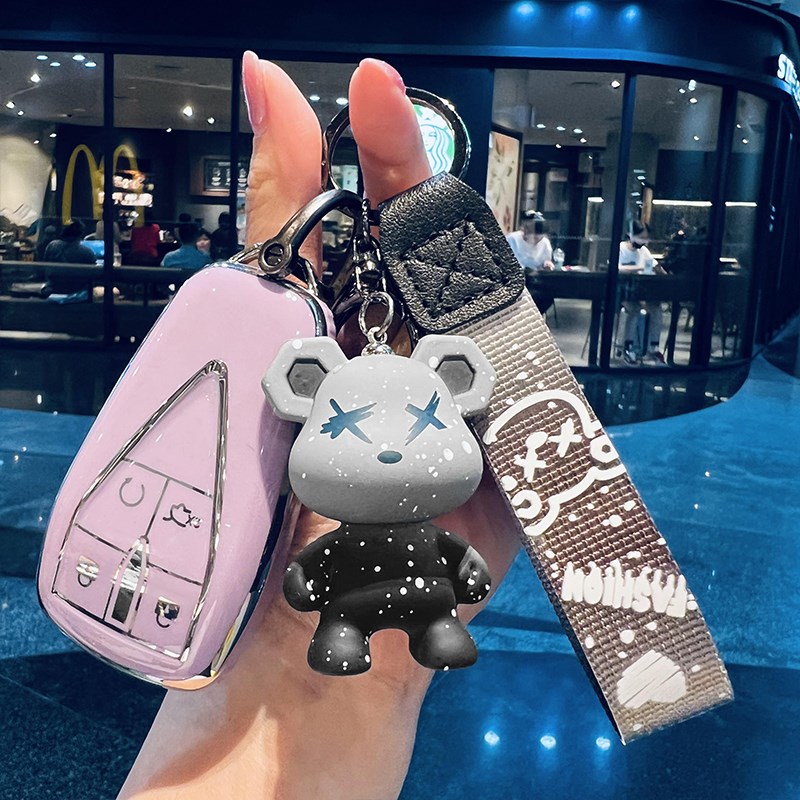 专用长安cs35plus钥匙套unik欧尚x7程锐uni一t车cs75p壳cs55p扣女