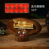 饰品 工艺品户外风灯星期佛墙面装 异丽新中式 仿古实木壁挂烛台泰式