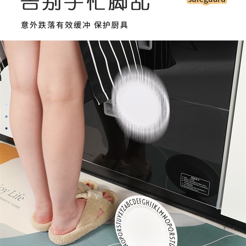 硅藻泥厨房地垫防滑防油吸水垫门口脚垫防水防脏垫子免洗可擦地毯