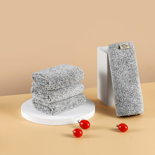 10片厨房抹布竹炭纤维洗碗布去油不掉毛加厚吸水洗碗巾日用百洁布